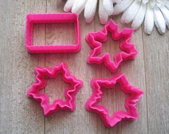Mini Cookie Cutter Set - Mini Snowflake Cookie Cutter Set - Mini Christmas Cookie Cutter Set - Cookie Cutters - Fondant Cutters - Cutters