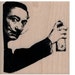 Banksy Salvador Dali Street Artist rubber stamp face portrait crafting scrapbooking supplies 19941 holzstempel