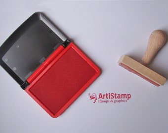 Red COLOP Micro 1 INK PAD, Dye Ink Pad, Craft Ink, Stamp Pad, Rubber Stamping, 5x9cm