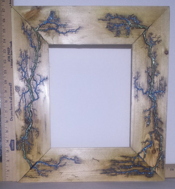 5 X 7 Wood Picture Frame Fractal Lichtenberg Burning 5 X 7 Wood Picture Frame Fractal Lichtenberg Burning Design Glow In The Dark