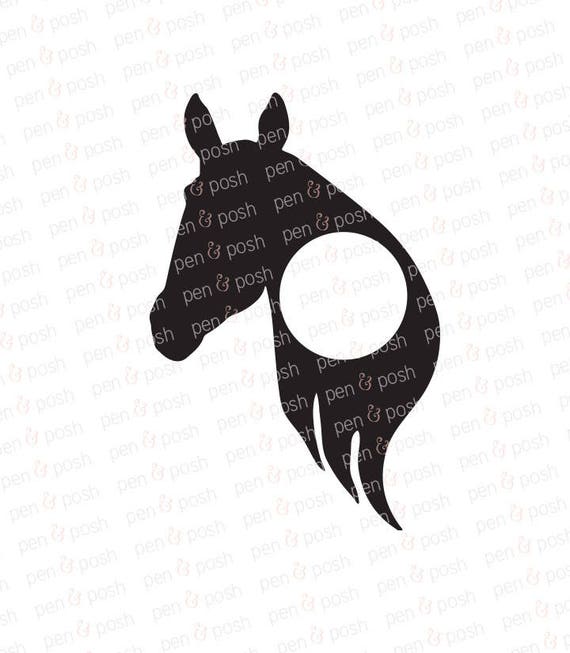 Download Horse Monogram SVG Horse Head Monogram SVG Horse SVG