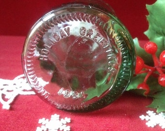 Coca Cola Bottle with Bottom Message Holiday Greetings 1994