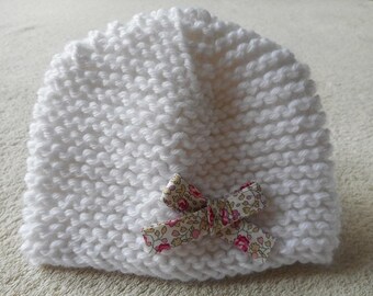 Wool baby hat for baby. Choice of color.