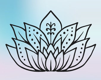 Download Lotus flower svg | Etsy