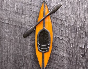 Stained Glass Kayak Sun Catcher