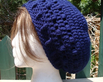 Celebrity Style Beret-Tam-Snood-Newsboy.....Navy Blue