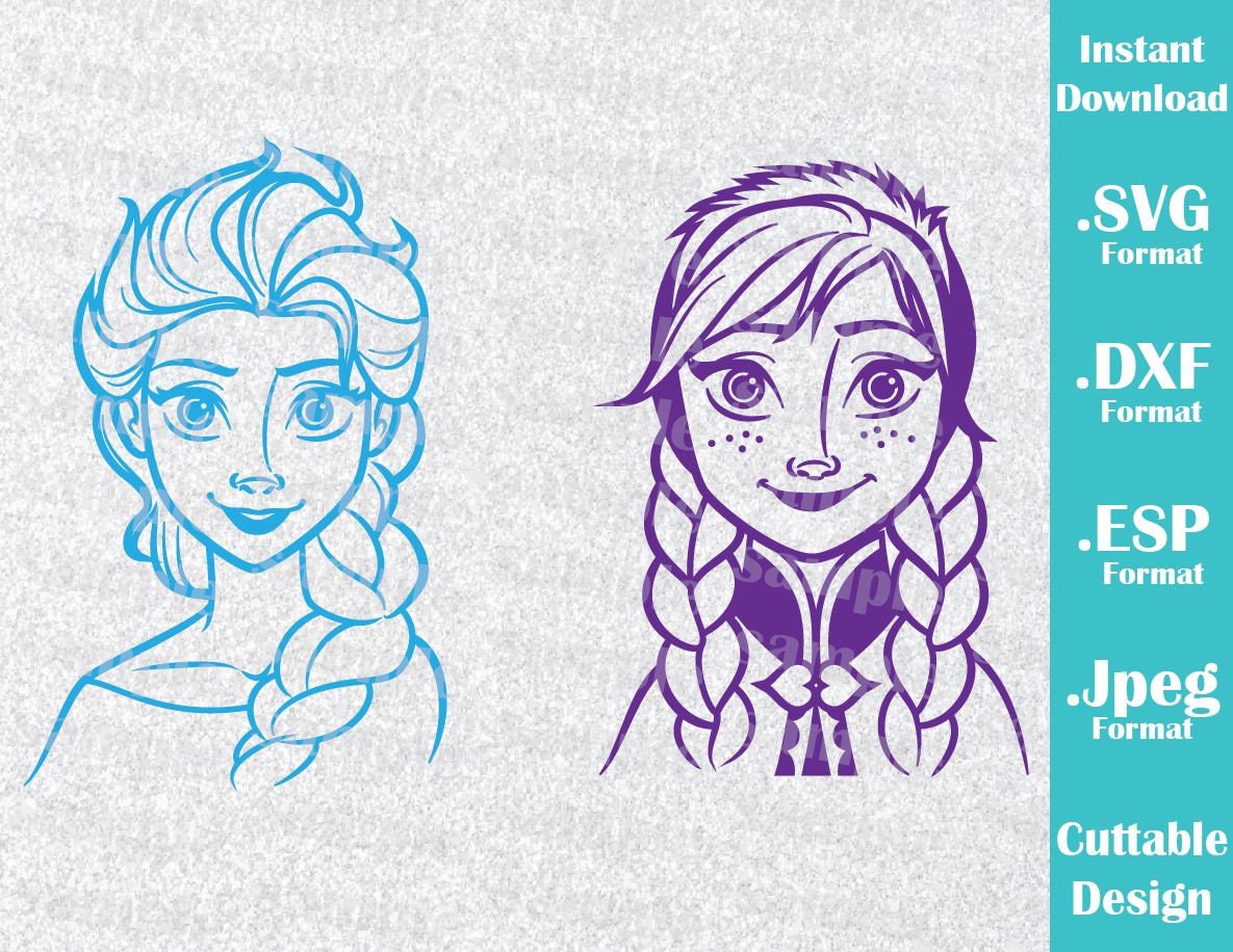 Free Free 341 Elsa And Anna Silhouette Svg SVG PNG EPS DXF File