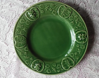Bordallo Pinheiro Frog/Lily Pad 10-1/4" Plate.