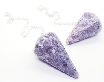 Lepidolite pendulum