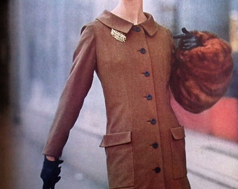Vogue Pattern Book August September 1955 UK Vintage 50s Sewing Patterns Catalogue Magazine 1950s Paris designer fashions women's lingerie