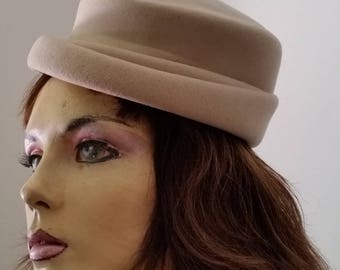 Vintage Women's Felt Wool Hat 1950's