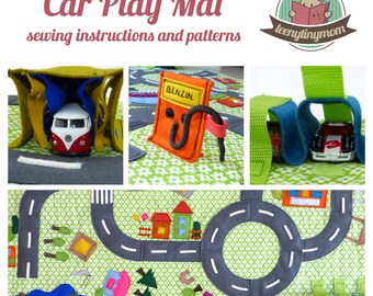 English E-Book (PDF) Step-by-Step sewing guide for a Car Play Mat