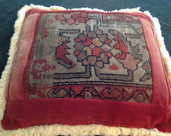 Antique tapestry pillow