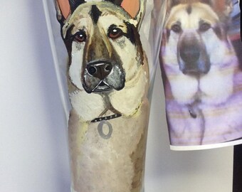 Painted Pet Portrait Glasses