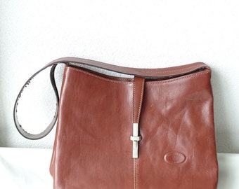 Vintage Leather Shoulder Bag, Borsegianni Shoulder Bag
