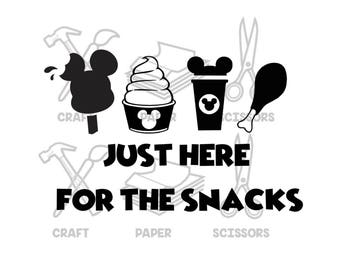DISNEY SNACKS - Disney Inspired - DiGITAL DoWNLOAD FilES - Svg, Pdf, Jpg Cut & Print Files - Dole Whip, Mickey Bar, Turkey Leg, Starbucks