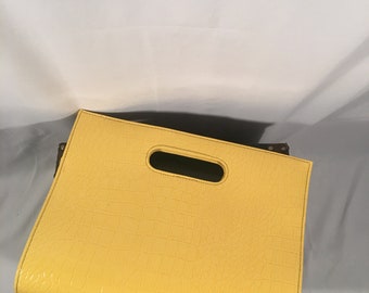 Vintage Yellow Handbag/ Clutch