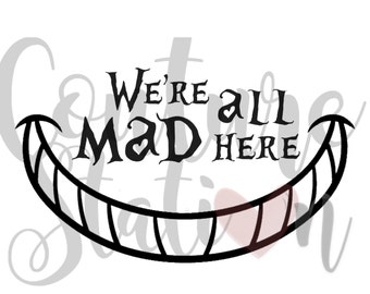 Cheshire Cat Smile Svg - Layered SVG Cut File