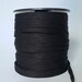 100 Metres x 16mm Black Plush Back Elastic for Lingerie.
