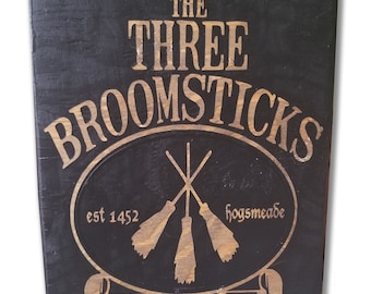 Three broomsticks | Etsy