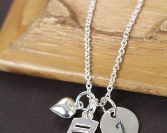 Music Note Necklace , Music Lover Gift , Music Teacher Gift 925 Sterling Silver Jewelry