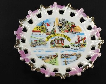 Vintage San Francisco Souvenir Plate