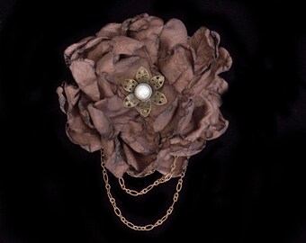 Steampunk Flower Fascinator Steampunk Wedding Fascinator Steampunk Hair Clip Steampunk Hat Steampunk Costume Steam Punk Steampunk Bridal