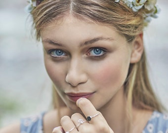 Creme white flowercrown