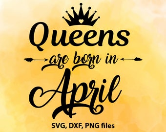 Download Born in april svg | Etsy