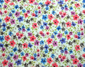 Michael Miller FORGET ME NOT (Cloud) 100% Premium Cotton Quilt Fabric - per 1/2 yd