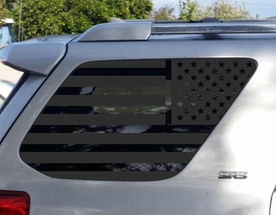 2 Pack American Flag Decal Set for Toyota 4Runner Windows