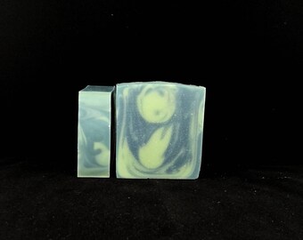Vegan soap, essential oil soap, peppermint soap, handcrafted soap, gift idea, natural soap, cold processed soap, Australian made soap, green