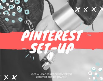 Pinterest Account Setup | Social Media Marketing | Etsy Shop Help | Social Media Management | Etsy Sellers | Pinterest Help | Shop Branding