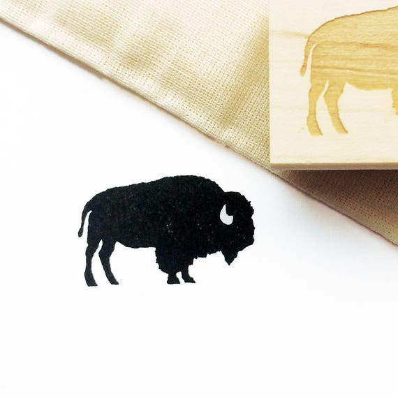 Buffalo Rubber Stamp Small 1.5 x 1