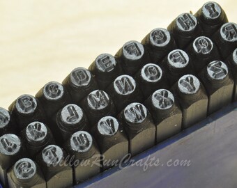 ImpressArt Metal Stamp Letters- Sans Serif, Letters Upper Case 2.4mm, 3/32" Metal Stamping (21-09-403)