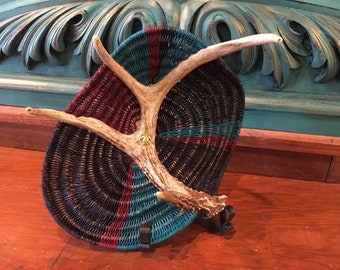 Handmade Antler Basket - "Night"