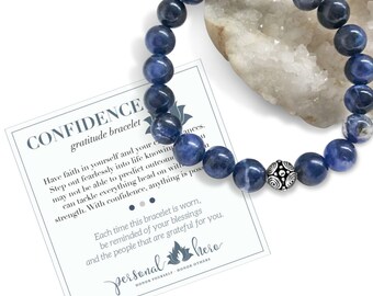 Confidence Inspirational Bracelet, Chakra Stone Bracelet, IVF Mindfulness Gift, College Graduation Gift For Her, Protection Bracelet For Her