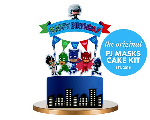 Pj Mask Birthday Cake Toppers Pj Mask Birthday Cake Toppers