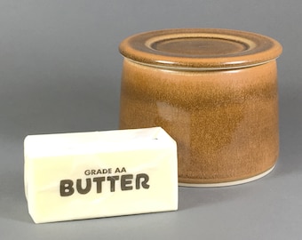 Brown, French Butter Dish, Butter Crock, Butter Bell, French Butter Keeper