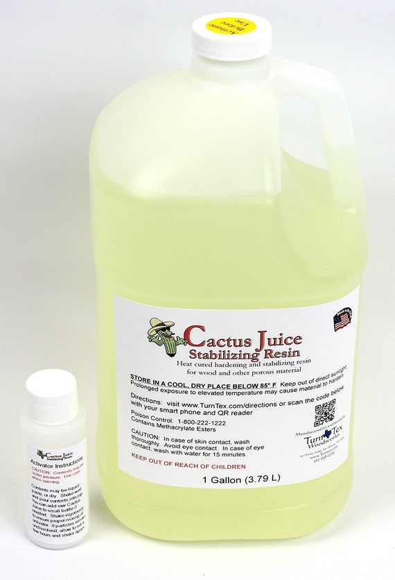 1 Gallon 3.79 L Cactus Juice Stabilizing Resin Solution for