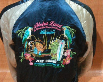 Sukajan Vintage brodé Boomber Jacket veste en soie Vintage japonais souvenirs