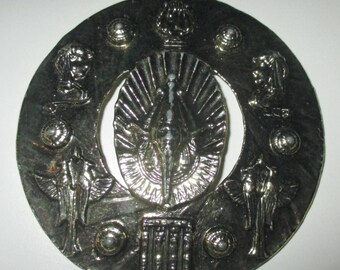 Vintage Large Egyptian Revival Medallion Pendant