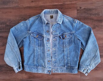 Vintage1960s Lee 101J Jacket | 60s men's denim jacket