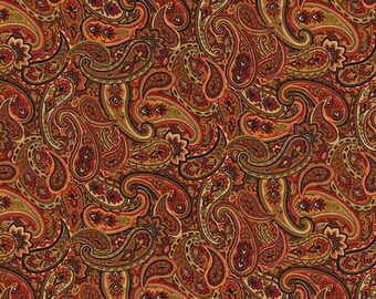 Marigold by Timeless Treasures, Autumn Floral, Paisley Fabric, Floral Fabric, Autumn Fabric, 012022