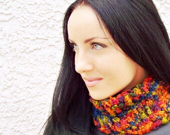 Knit Cowl Pattern, Knitting Pattern, Chunky Knit Scarf, Cowl Scarf Pattern, Cowl Knitting Pattern, Knit Cowl Scarf, Infinity Scarf Pattern