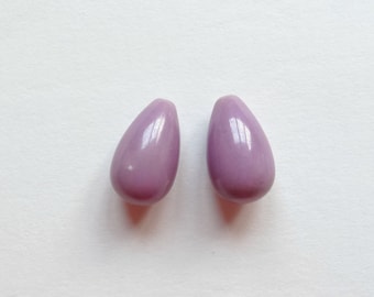 Phosphosiderite Half Top Drilled Smooth Teardrops 8x13 mm One Pair Perfect for Earrings F3775