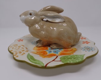Brown Rabbit Trinket Dish