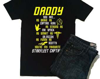 Fathers Day Gift Star Trek Slogan T Shirt