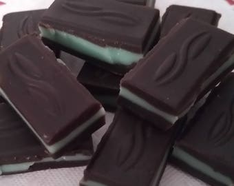 Mint Chocolate Candy Chunks Soy Wax Melts Wax Tarts Home Room Fragrance Wax Warmer Melter Burner Sample Pack