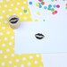 Lips Mini Stamp - Lipstick Rubber Stamp - Craft stamp - Kiss - Bullet Journal Stamp - Planner Stamp